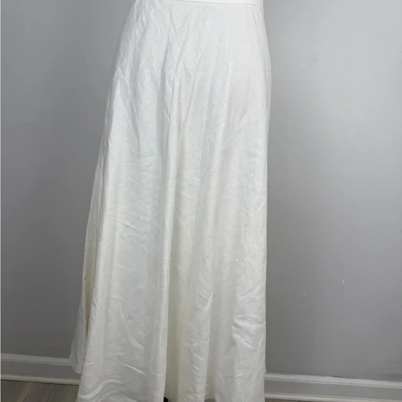 Ralph Lauren Lace-Up White Maxi Skirt - Picture 4 of 7